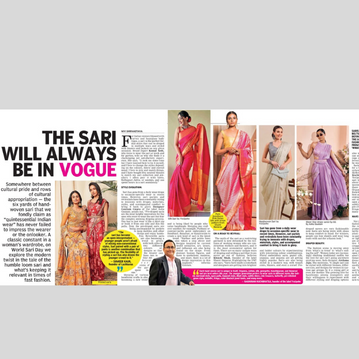 Yespoho featured in Asian Age and Deccan Chronicle on the occasion of World Saree Day