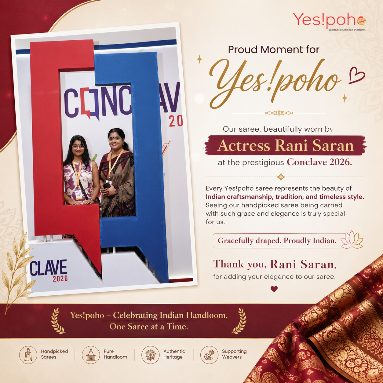 From the Artisan’s Loom to the Conclave Stage: Rani Saran in Yes!poho